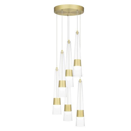 Quoizel Zia Integrated LED Satin Gold Pendant PCZIA2813SD